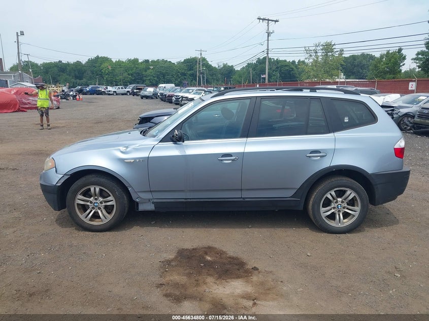 2005 BMW X3 3.0I VIN: WBXPA93445WD20222 Lot: 45634800
