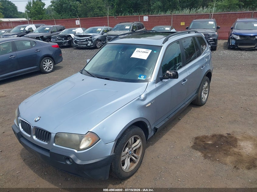 2005 BMW X3 3.0I VIN: WBXPA93445WD20222 Lot: 45634800