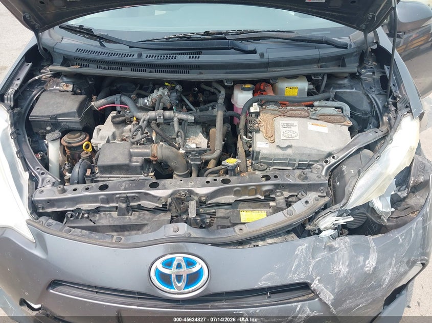 2013 Toyota Prius C Two VIN: JTDKDTB3XD1552160 Lot: 45634827