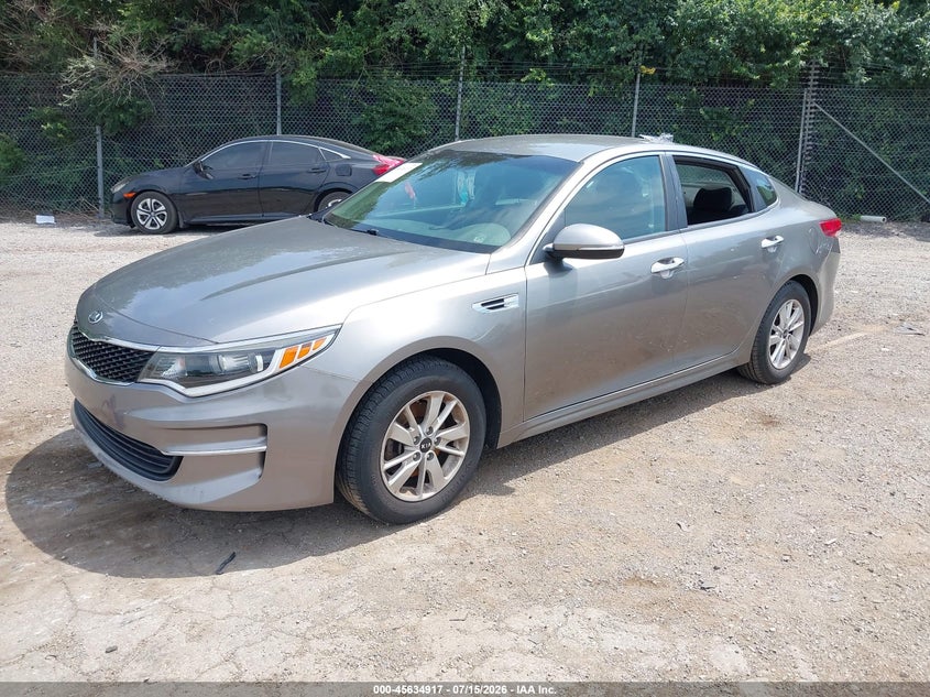 Vin: 5xxgt4l3xgg109531, lot: 46133418, kia optima lx 20162