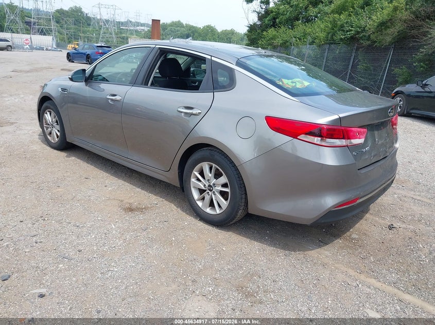 Vin: 5xxgt4l3xgg109531, lot: 46133418, kia optima lx 20163