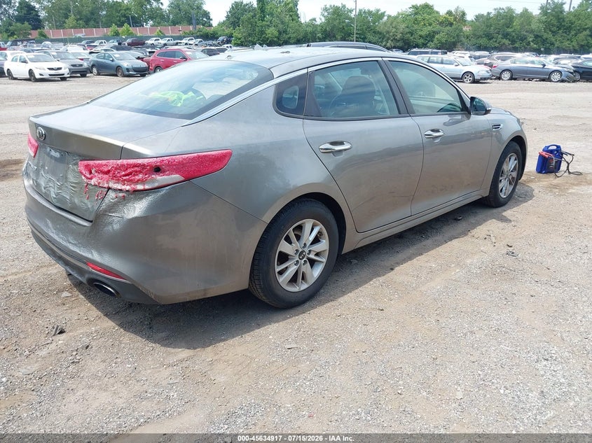 Vin: 5xxgt4l3xgg109531, lot: 46133418, kia optima lx 20164