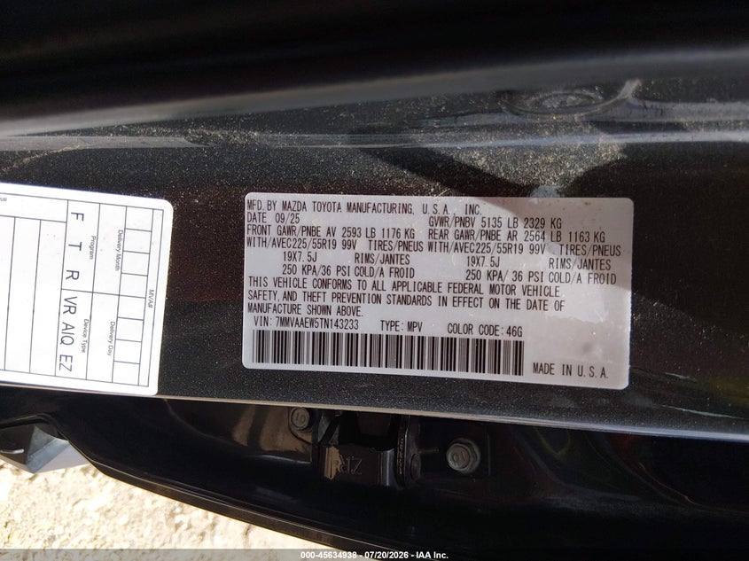 2026 Mazda Cx-50 Hybrid Premium Plus VIN: 7MMVAAEW5TN143233 Lot: 45634938