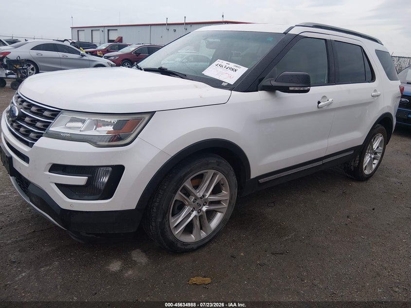 Vin: 1fm5k7d85gga01280, lot: 46133489, ford explorer xlt 20162