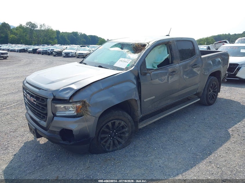 Vin: 1gtg5ben8m1211057, lot: 46133515, gmc canyon 2wd  short box elevation standard 20212
