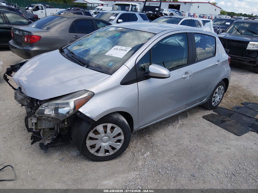 Vin: vnkktud30ga063039, lot: 46133539, toyota yaris l 20162