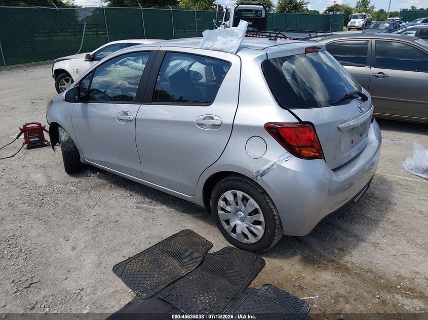 Vin: vnkktud30ga063039, lot: 46133539, toyota yaris l 20163