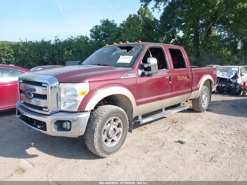 Vin: 1ft7w2b63ceb77479, lot: 46133560, ford super duty f-250 srw lariat 20122
