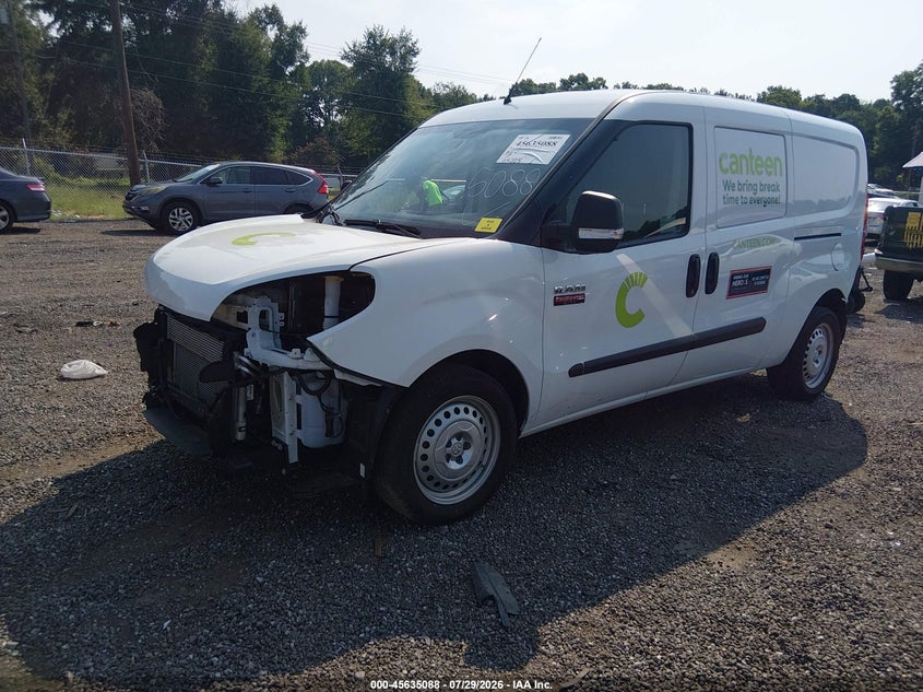 Vin: zfbhrfab7n6y74154, lot: 46133590, ram promaster city cargo van 20222