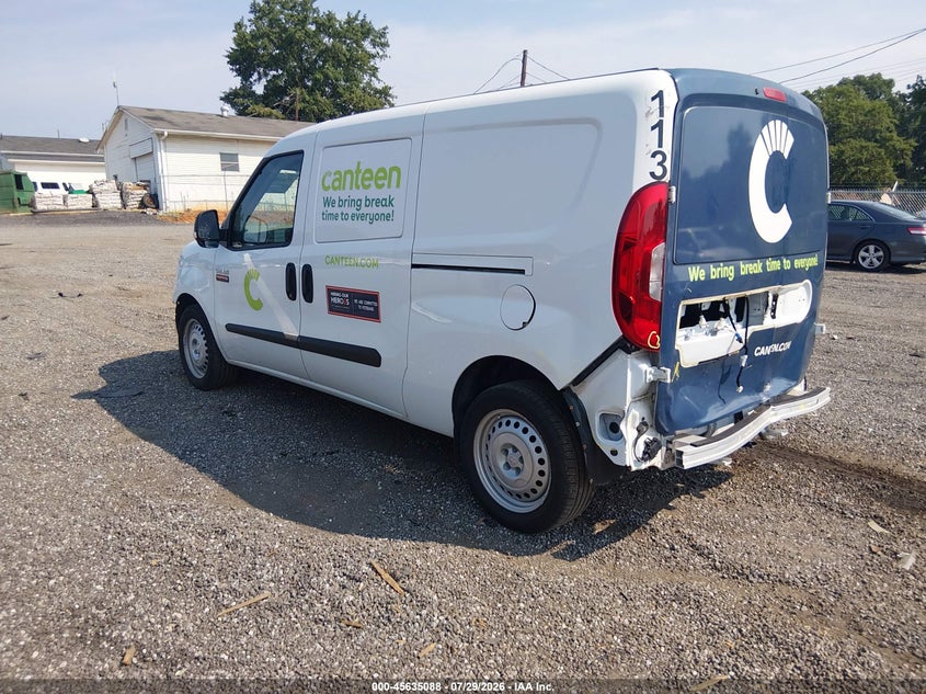 Vin: zfbhrfab7n6y74154, lot: 46133590, ram promaster city cargo van 20223
