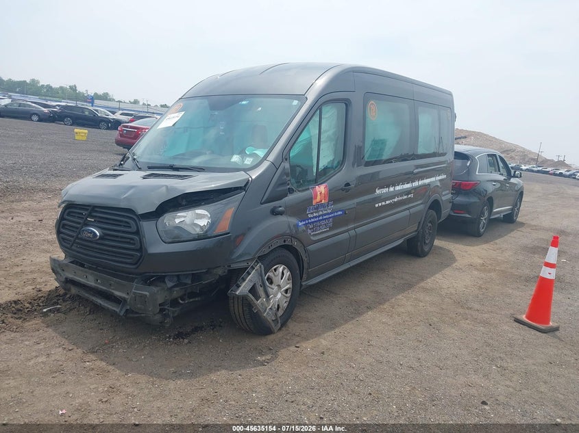 Vin: 1fbax2cm7gkb09309, lot: 46133655, ford transit-350 xl 20162