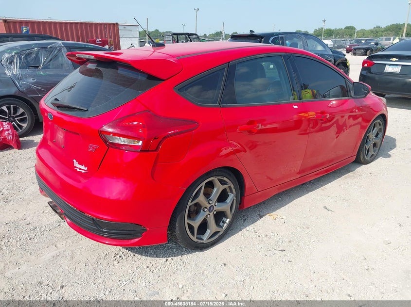 Vin: 1fadp3l90hl284545, lot: 46133685, ford focus st 20174