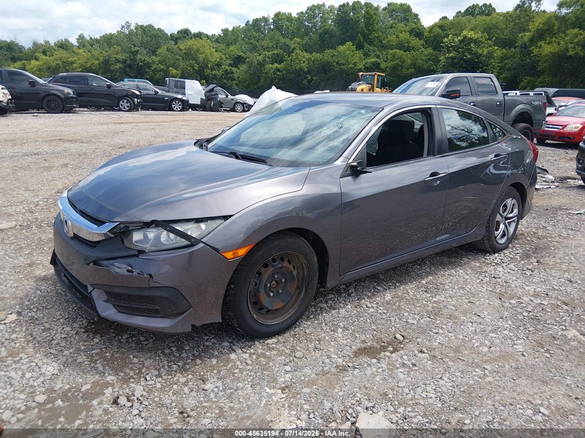 2018 Honda Civic Lx 19XFC2F50JE022489 photo 1