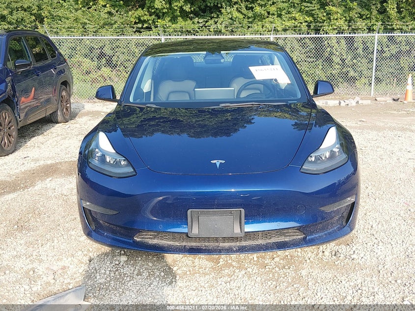 2022 Tesla Model 3 Long Range Dual Motor All-Wheel Drive VIN: 5YJ3E1EB4NF187086 Lot: 45635211