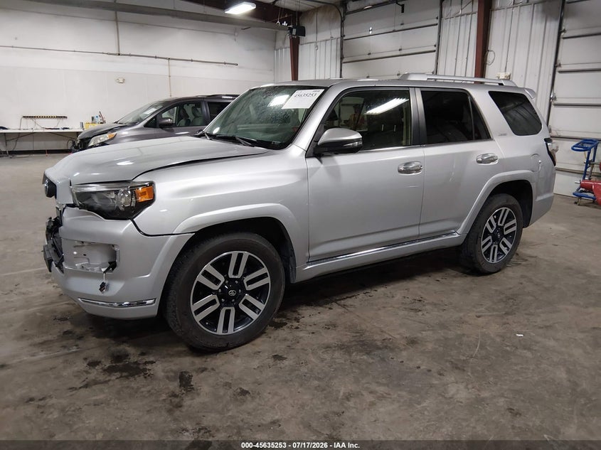 Vin: jtebu5jr7h5425734, lot: 46133754, toyota 4runner limited 20172