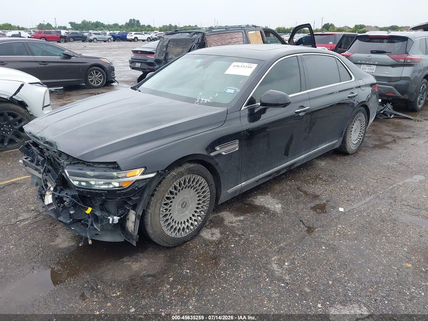 Vin: kmtf54ph9mu090635, lot: 46133760, genesis g90 5.0 ultimate awd 20212