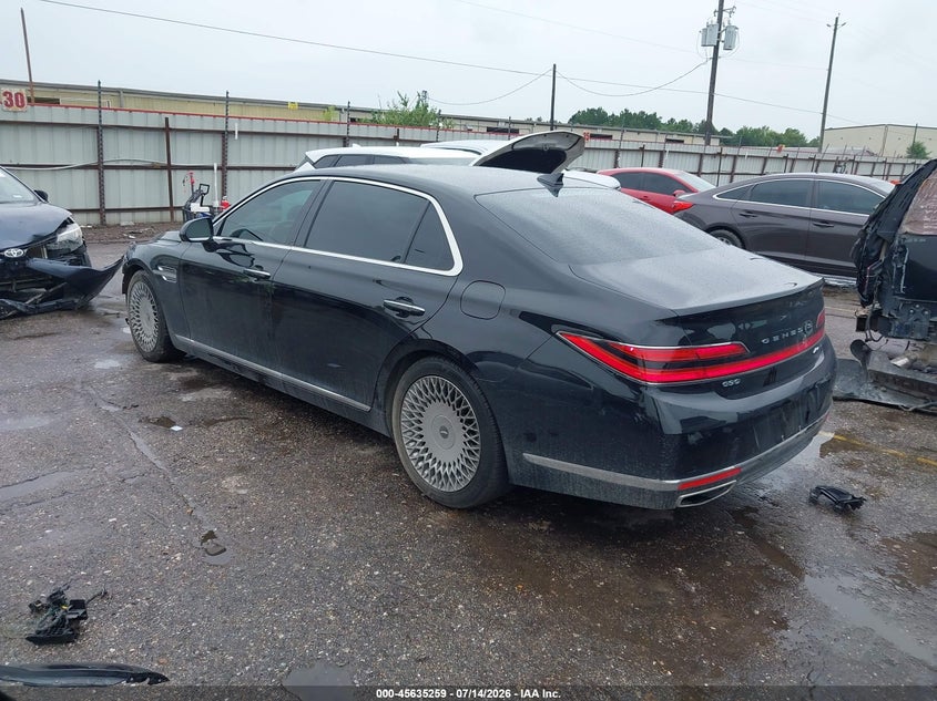 Vin: kmtf54ph9mu090635, lot: 46133760, genesis g90 5.0 ultimate awd 20213