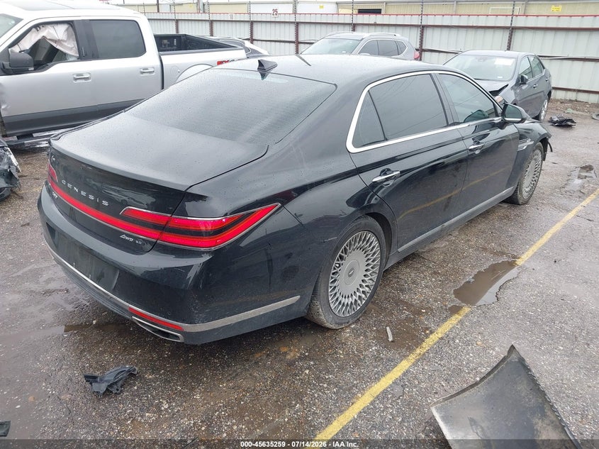Vin: kmtf54ph9mu090635, lot: 46133760, genesis g90 5.0 ultimate awd 20214