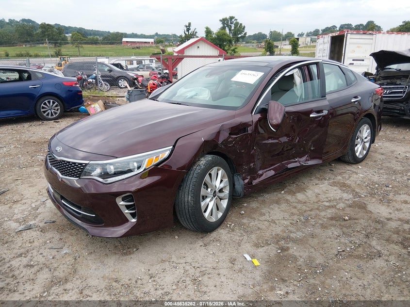 Vin: 5xxgu4l3xhg174281, lot: 46133762, kia optima ex 20172