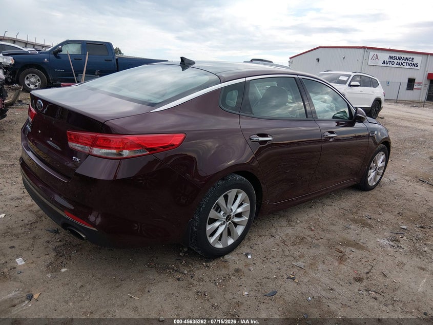 Vin: 5xxgu4l3xhg174281, lot: 46133762, kia optima ex 20174