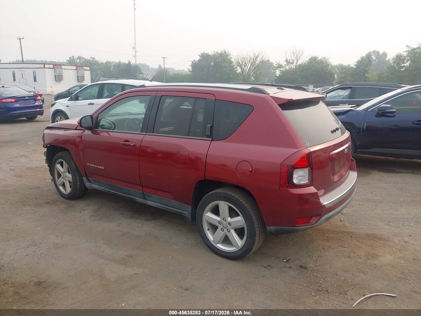 Vin: 1c4njcea6ed679343, lot: 46133784, jeep compass high altitude 20143
