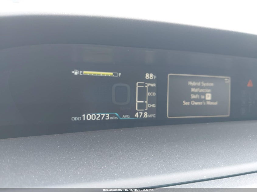 2022 TOYOTA PRIUS auction photo 7