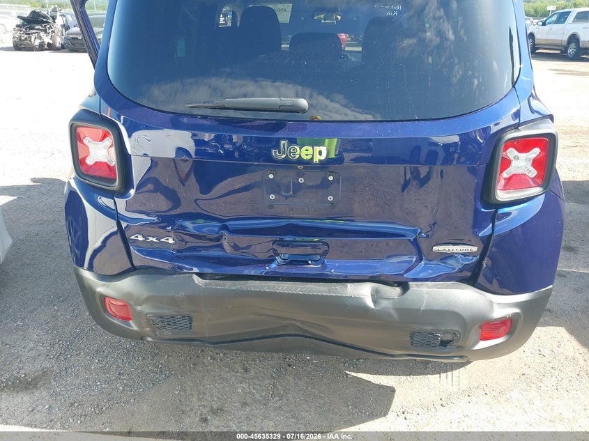 2019 Jeep Renegade Latitude 4X4 VIN: ZACNJBBB9KPJ84166 Lot: 45635329
