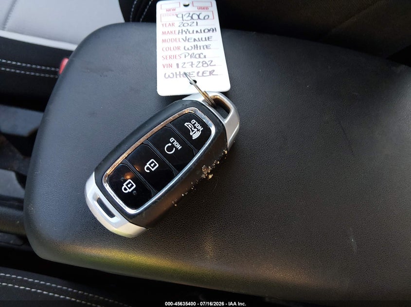 2021 Hyundai Venue Sel VIN: KMHRC8A30MU127282 Lot: 45635400