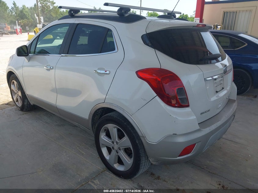 Vin: kl4cjbsb4fb113543, lot: 46133903, buick encore convenience 20153