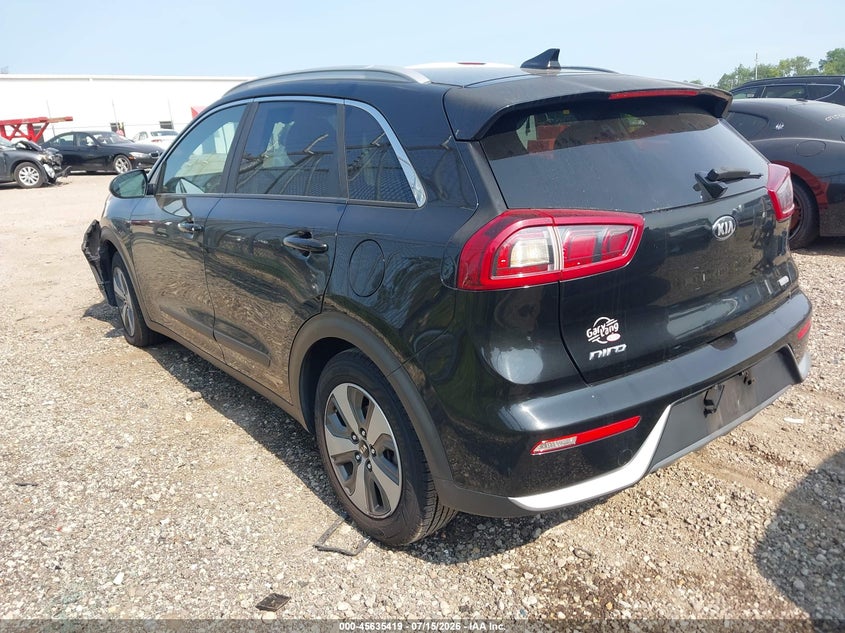 Vin: kndcb3lc9k5255525, lot: 46133920, kia niro lx 20193
