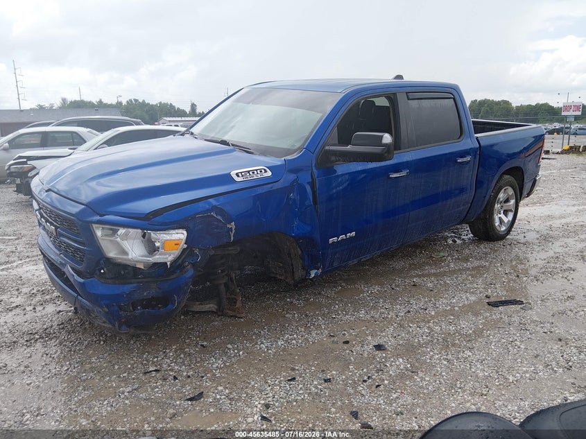 Vin: 1c6srfft5kn646005, lot: 46133986, ram 1500 big horn/lone star  4x4 5'7 box 20192