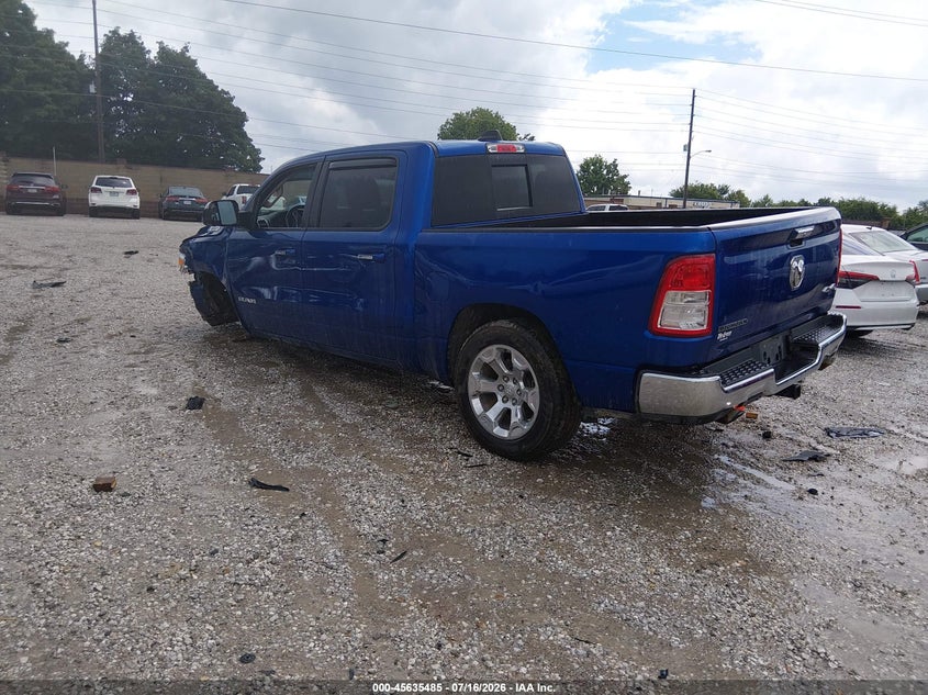 Vin: 1c6srfft5kn646005, lot: 46133986, ram 1500 big horn/lone star  4x4 5'7 box 20193