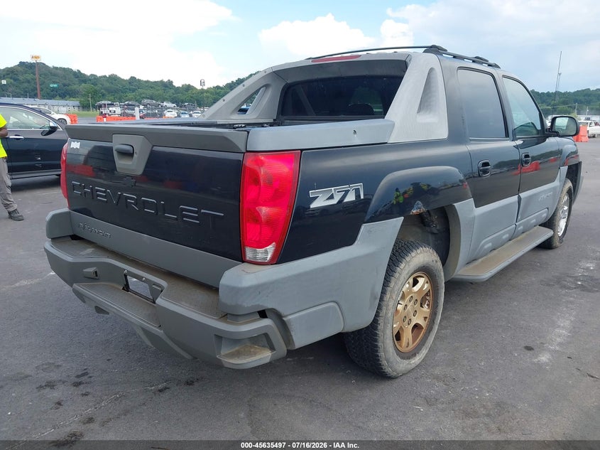 2002 Chevrolet Avalanche 1500 VIN: 3GNEK13T12G147915 Lot: 45635497