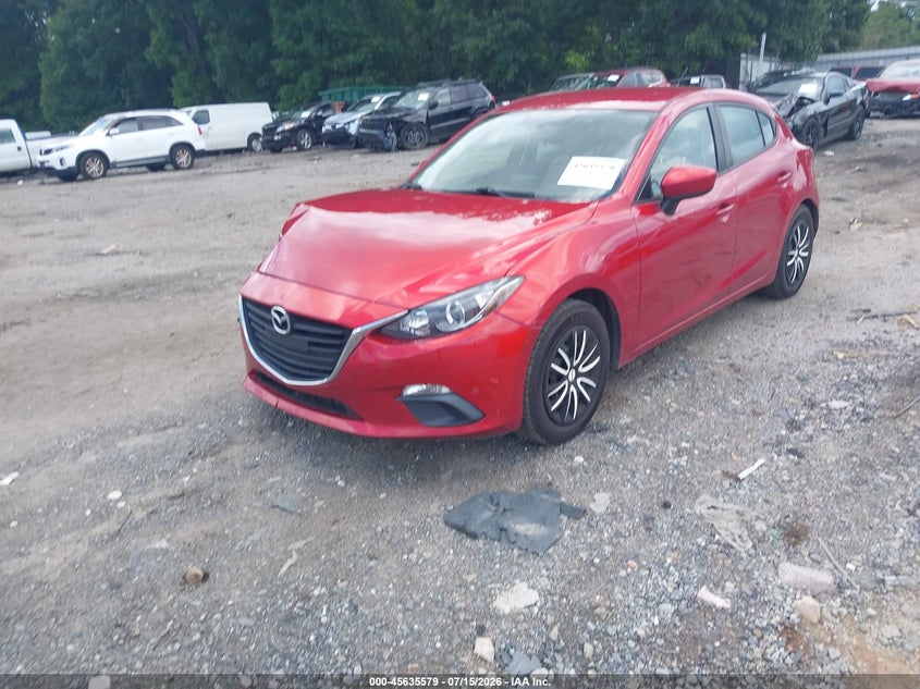 Vin: 3mzbm1j73gm270472, lot: 46134080, mazda mazda3 i sport 20162