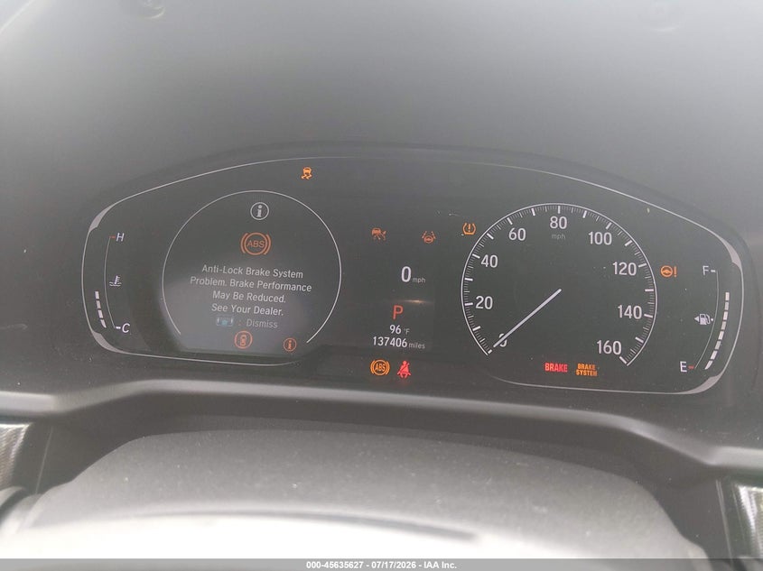 2021 HONDA ACCORD auction photo 7