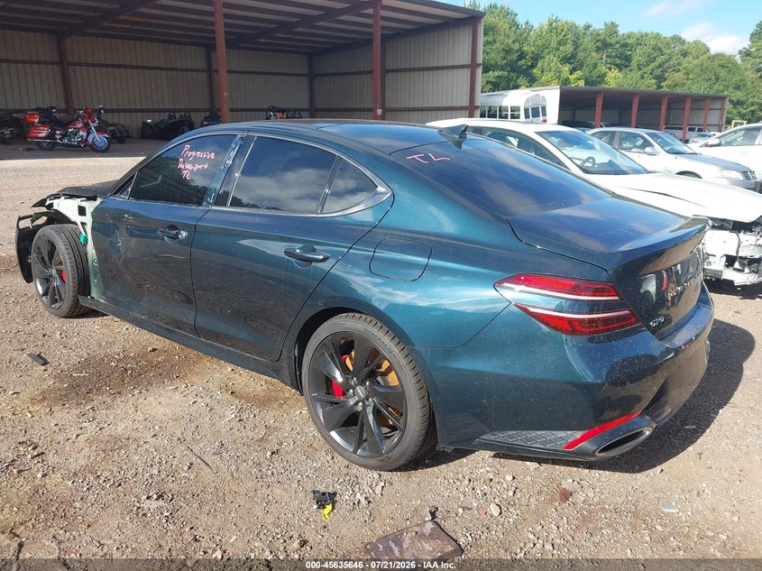 2022 Genesis G70 3.3T Rwd VIN: KMTG54TE4NU096988 Lot: 45635646