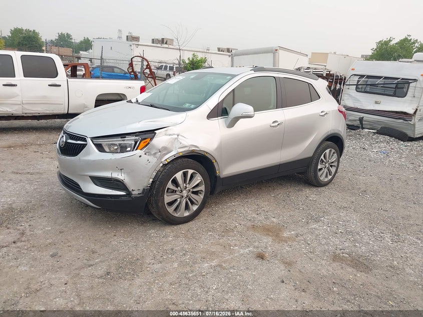 Vin: kl4cjasb7hb039581, lot: 46134152, buick encore preferred 20172