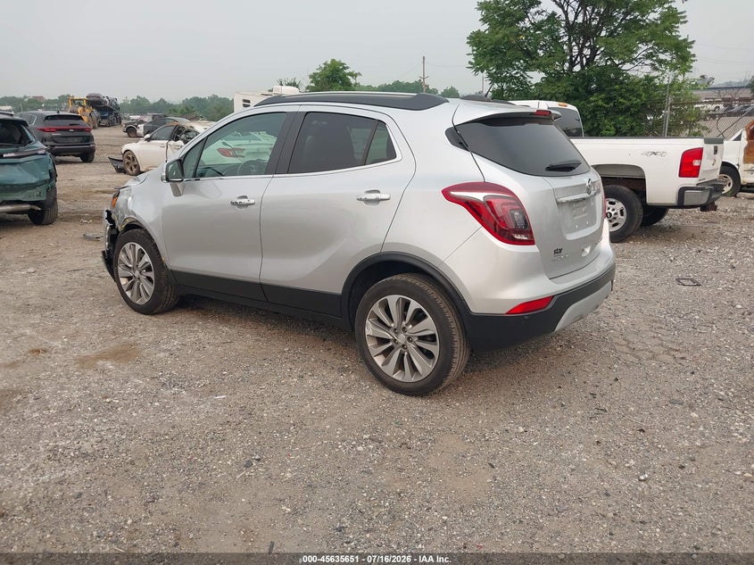 Vin: kl4cjasb7hb039581, lot: 46134152, buick encore preferred 20173