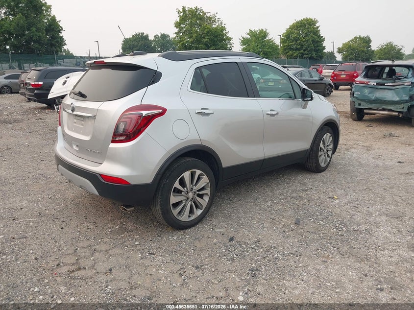 Vin: kl4cjasb7hb039581, lot: 46134152, buick encore preferred 20174