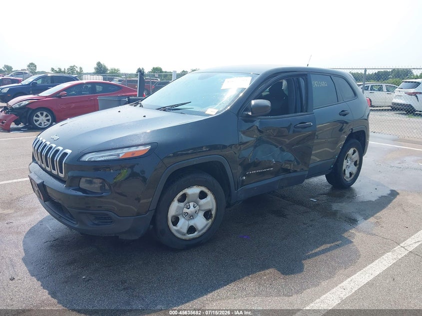 2014 Jeep Cherokee, Left Side, IAAI, VIN 1C4PJLABXEW316331 — photo 2
