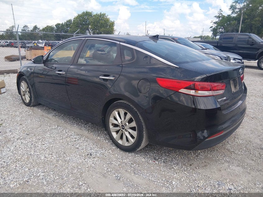 Vin: 5xxgt4l32gg037529, lot: 46134193, kia optima lx 20163