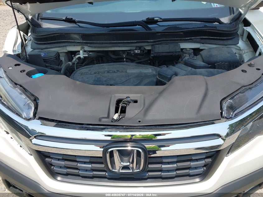 2017 Honda Ridgeline Rtl-T VIN: 5FPYK3F65HB027709 Lot: 45635747