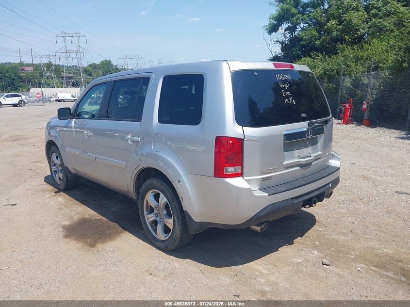 Vin: 5fnyf4h40fb027872, lot: 46134374, honda pilot ex 20153