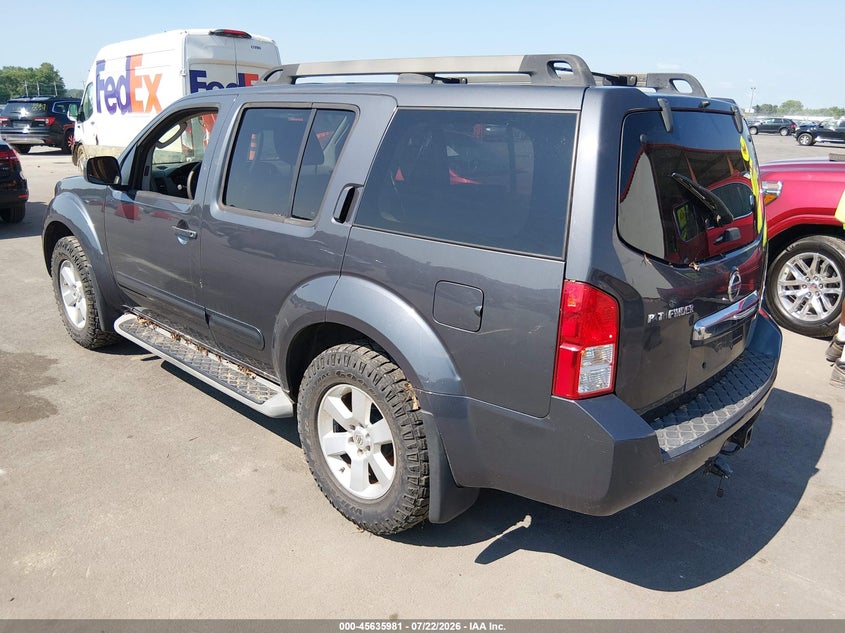 Vin: 5n1ar1nb4bc610443, lot: 46134482, nissan pathfinder sv 20113