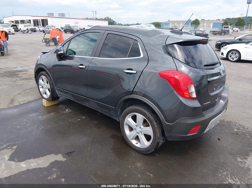 Vin: kl4cjfsb0gb559293, lot: 46134572, buick encore convenience 20163
