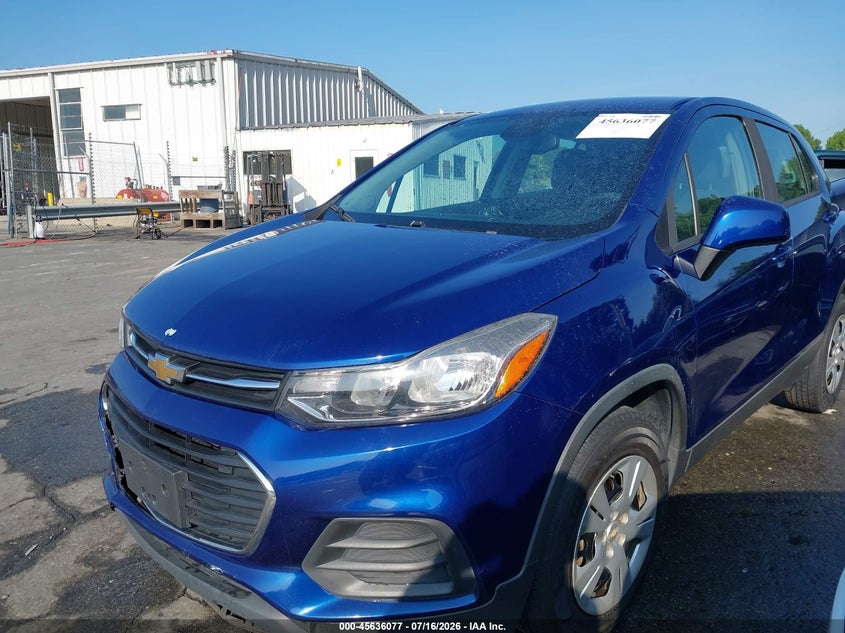 Vin: 3gncjksb0hl190683, lot: 46134578, chevrolet trax ls 20172