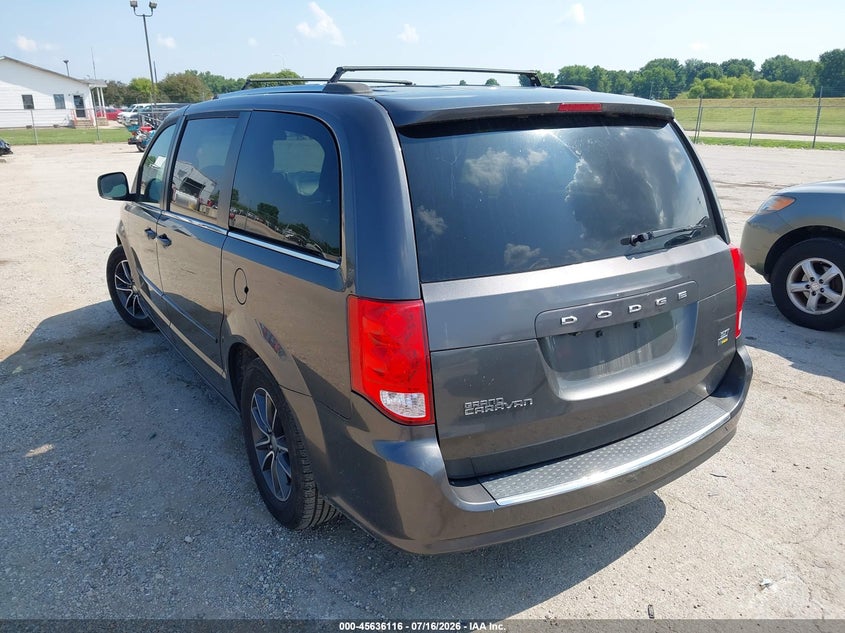 Vin: 2c4rdgcg4hr624639, lot: 46134617, dodge grand caravan sxt 20173