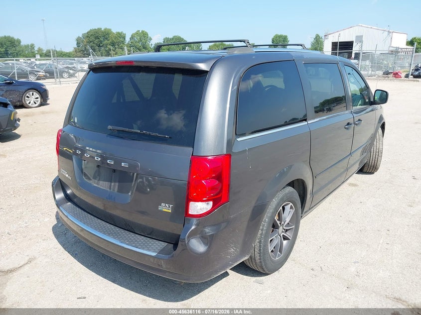 Vin: 2c4rdgcg4hr624639, lot: 46134617, dodge grand caravan sxt 20174