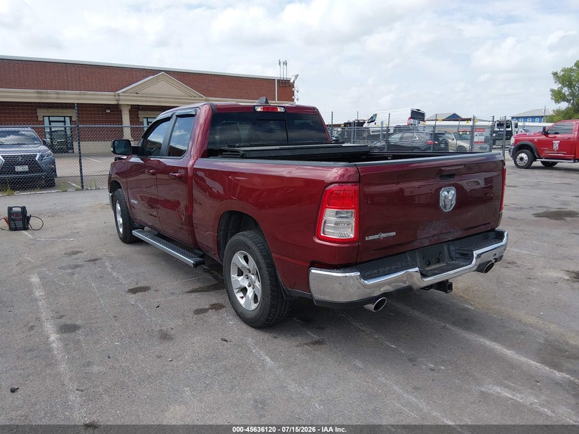 Vin: 1c6rrebt2nn157970, lot: 46134621, ram 1500 lone star  4x2 6'4 box 20223