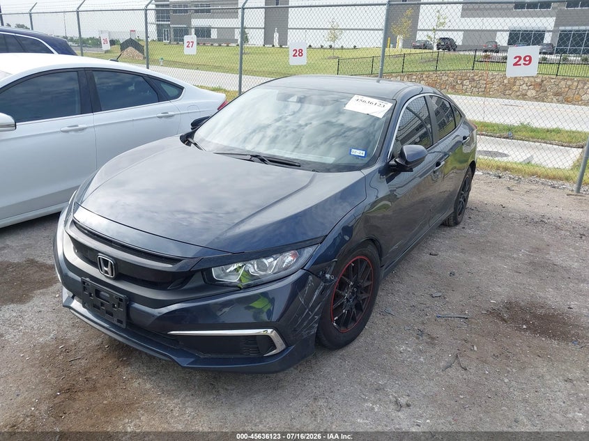 2019 Honda Civic, Левый бок, IAAI, VIN 19XFC2F64KE213925 — фото 2